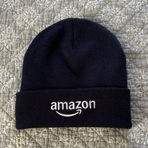 Amazon Embroidered Logo Fleece Lined Beanie